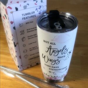 Stainless Steel Tumbler with Inspirational Quote